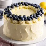 Lemon Blueberry Cake with Cream Cheese Frosting Recipe