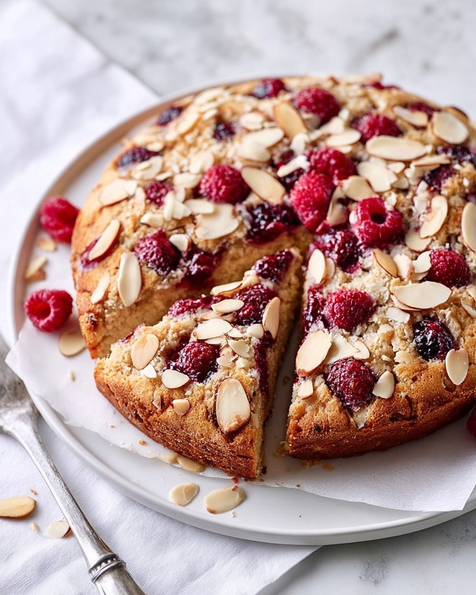 Raspberry Ricotta Cake with Almonds Recipe