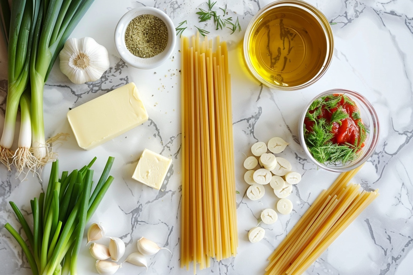 Single white bowl with a close-up portion of creamy crawfish pasta, showcasing tender thick noodles coated in a rich, savory orange sauce, mixed with plump, bright red crawfish tails and finely chopped fresh green herbs and scallions. The angled 3/4 view reveals the luscious texture of the sauce clinging to every pasta strand, with visible pieces of crawfish meat nestled throughout. The bowl is placed on a white marble surface with natural light highlighting the glossy finish and vibrant colors, styled for an intimate, mouth-watering presentation. REALISTIC STYLE IMAGE| TAGS: High-end food photography, clean composition, dramatic lighting, luxurious, elegant, mouth-watering, indulgent, gourmet | CAMERA: Nikon Z7 | FOCAL LENGTH: 50mm | SHOT TYPE: Close-up | COMPOSITION: 3/4 angle | LIGHTING: Soft directional light | PRODUCTION: Food Stylist | TIME: Daytime I LOCATION TYPE: Kitchen near windows --stylize 150  --ar 4:5