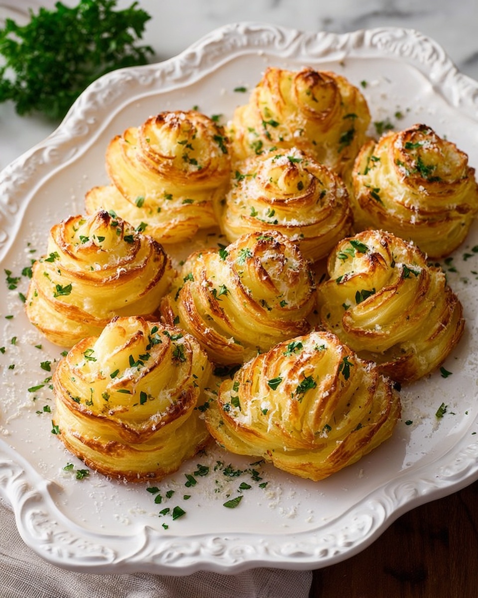 Garlic Parmesan Duchess Potatoes Recipe