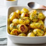 10 Minute Pan Roasted Lemon Potatoes with Dill Recipe