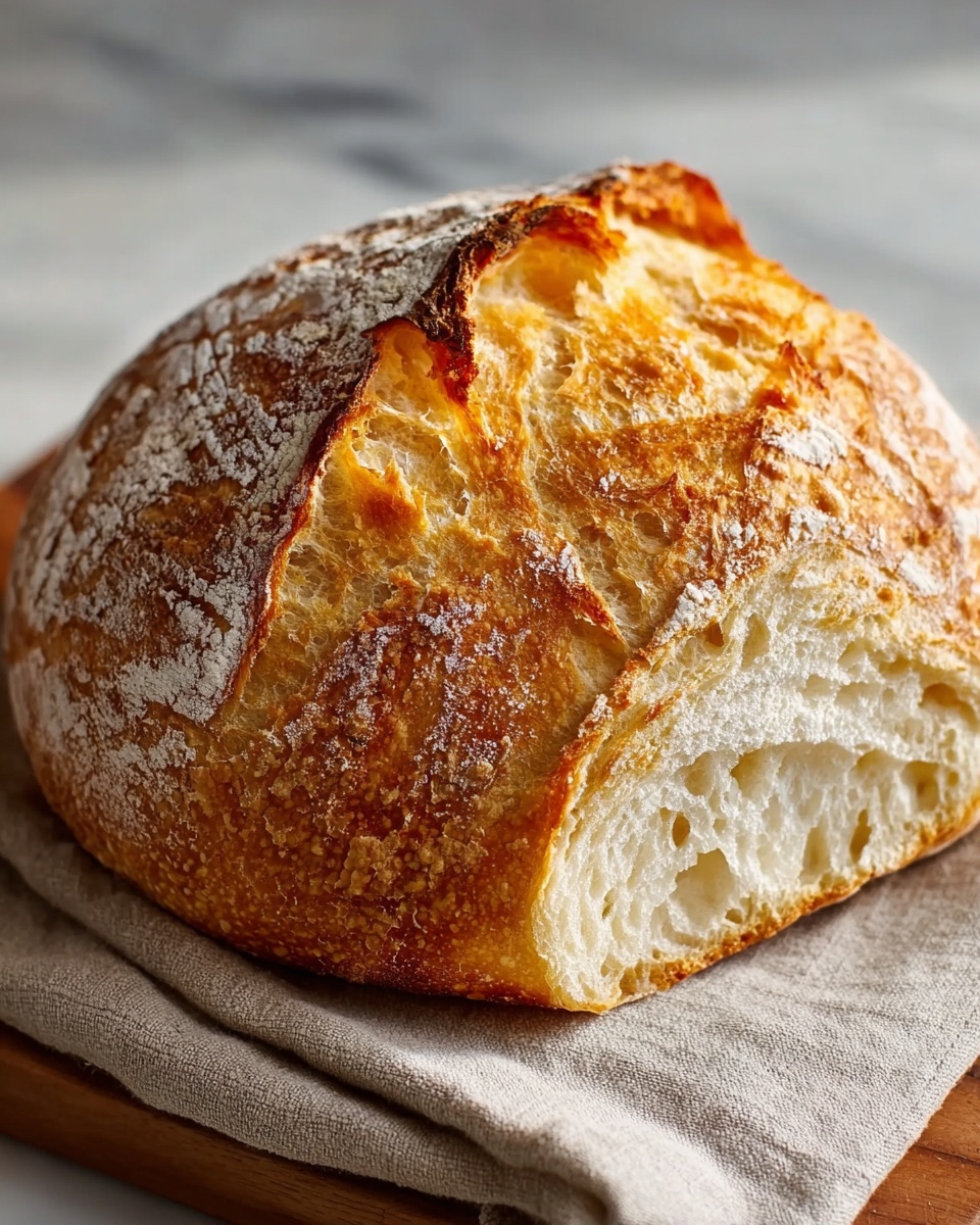 Artisan Bread Recipe - Easy Homemade Crusty Loaf Recipe
