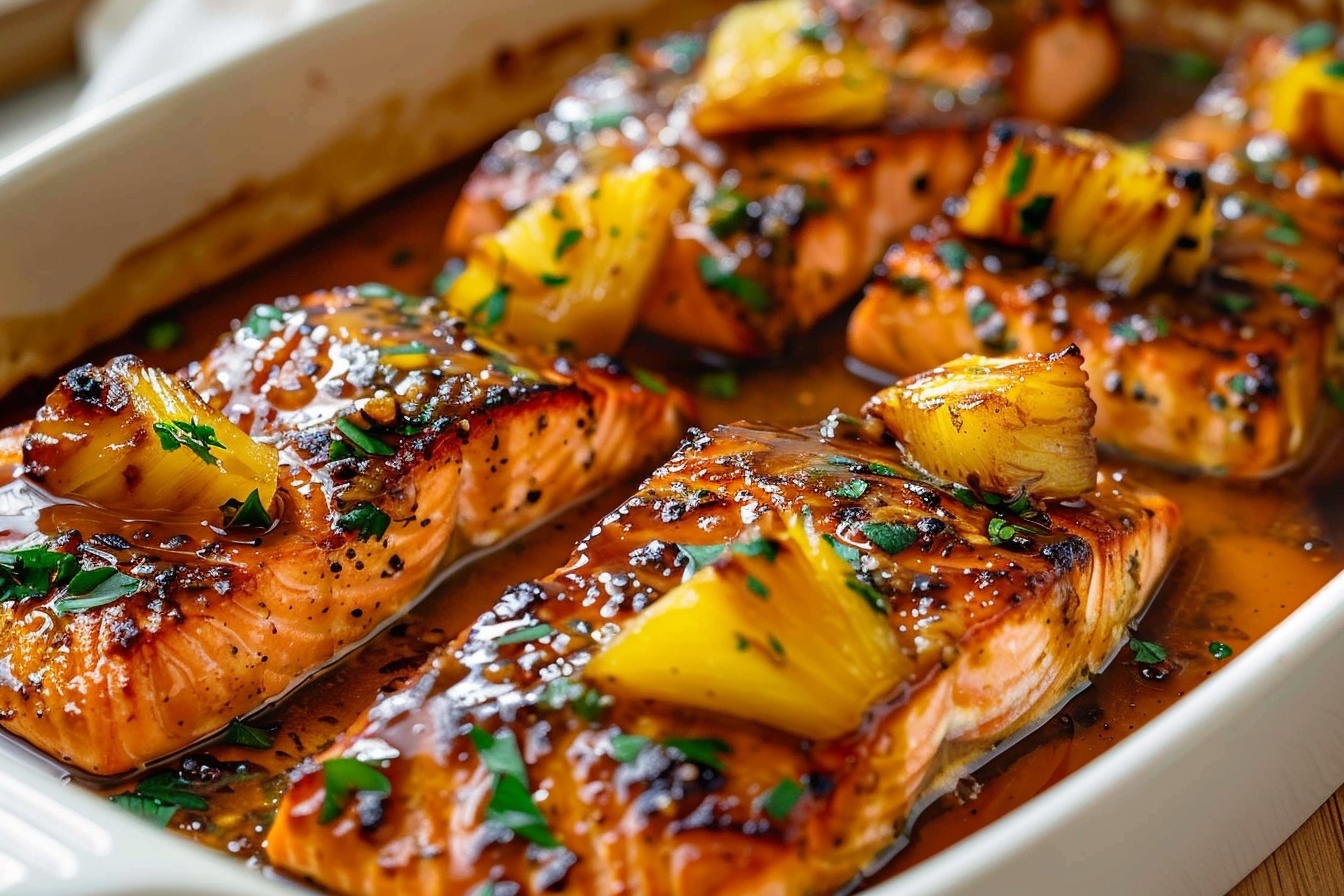 Pineapple Glazed Salmon Recipe