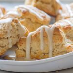 Glazed Cinnamon Scones with Maple Syrup Frosting Recipe
