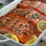 Air Fryer Lemon Garlic Salmon Recipe