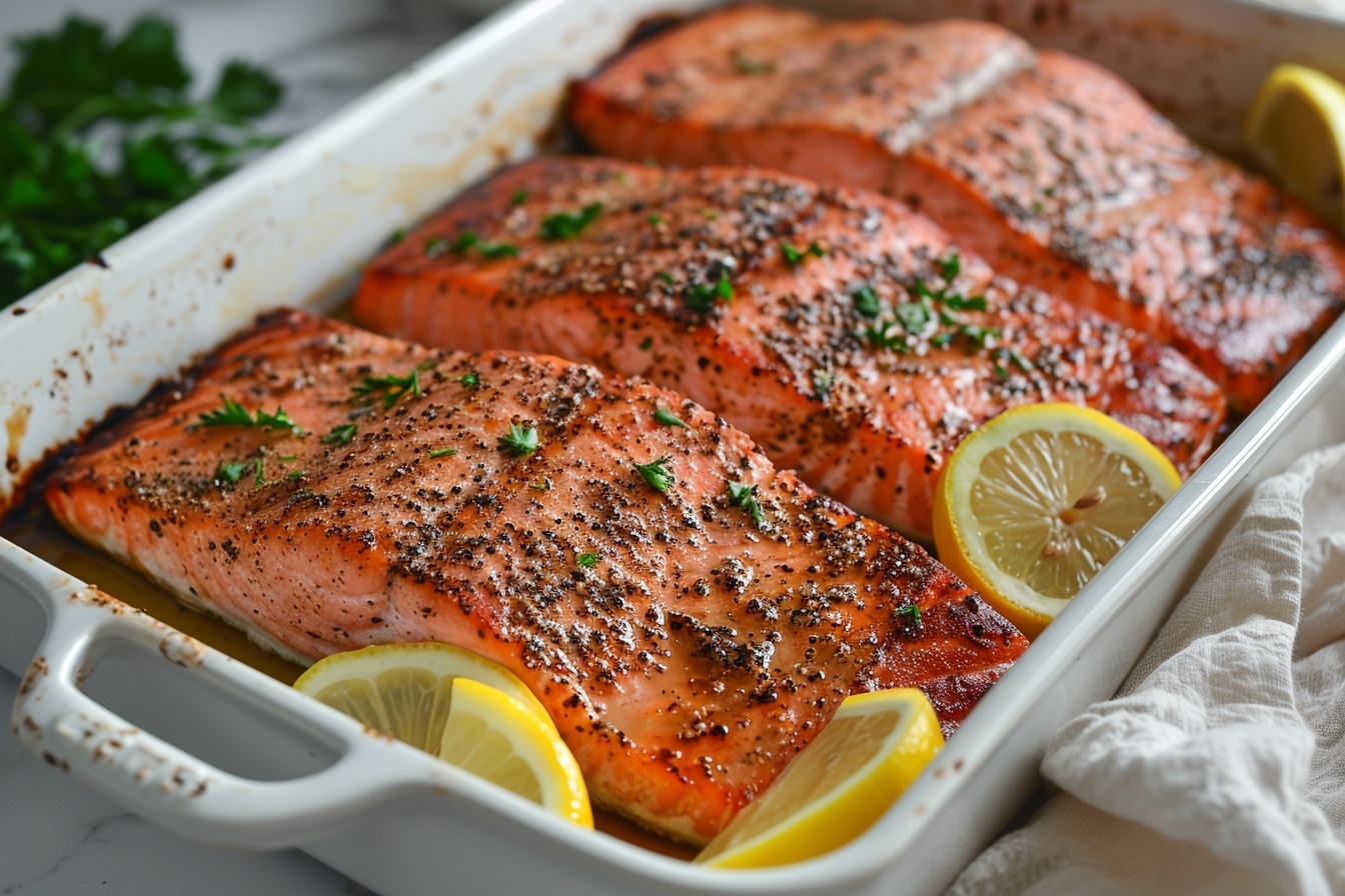 Air Fryer Lemon Garlic Salmon Recipe