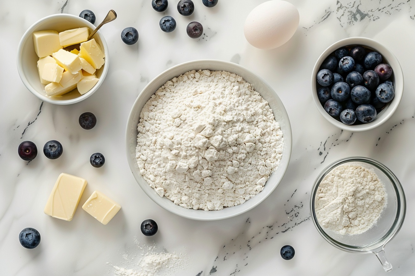 Single white plate displaying one thick slice of blueberry crumb cake, angled to reveal moist interior with juicy blueberry pockets and soft crumb layers, topped with a golden, textured streusel crumb topping, accompanied by a small cluster of fresh blueberries on the side, placed on a white marble surface, close-up intimate view capturing the rich textures and inviting layers, natural soft directional daylight enhancing the warm tones and crumb details, styled elegantly like a gourmet food blog presentation. REALISTIC STYLE IMAGE| TAGS: High-end food photography, clean composition, dramatic lighting, luxurious, elegant, mouth-watering, indulgent, gourmet | CAMERA: Nikon Z7 | FOCAL LENGTH: 50mm | SHOT TYPE: Close-up | COMPOSITION: 3/4 angle | LIGHTING: Soft directional light | PRODUCTION: Food Stylist | TIME: Daytime I LOCATION TYPE: Kitchen near windows --stylize 150  --ar 4:5