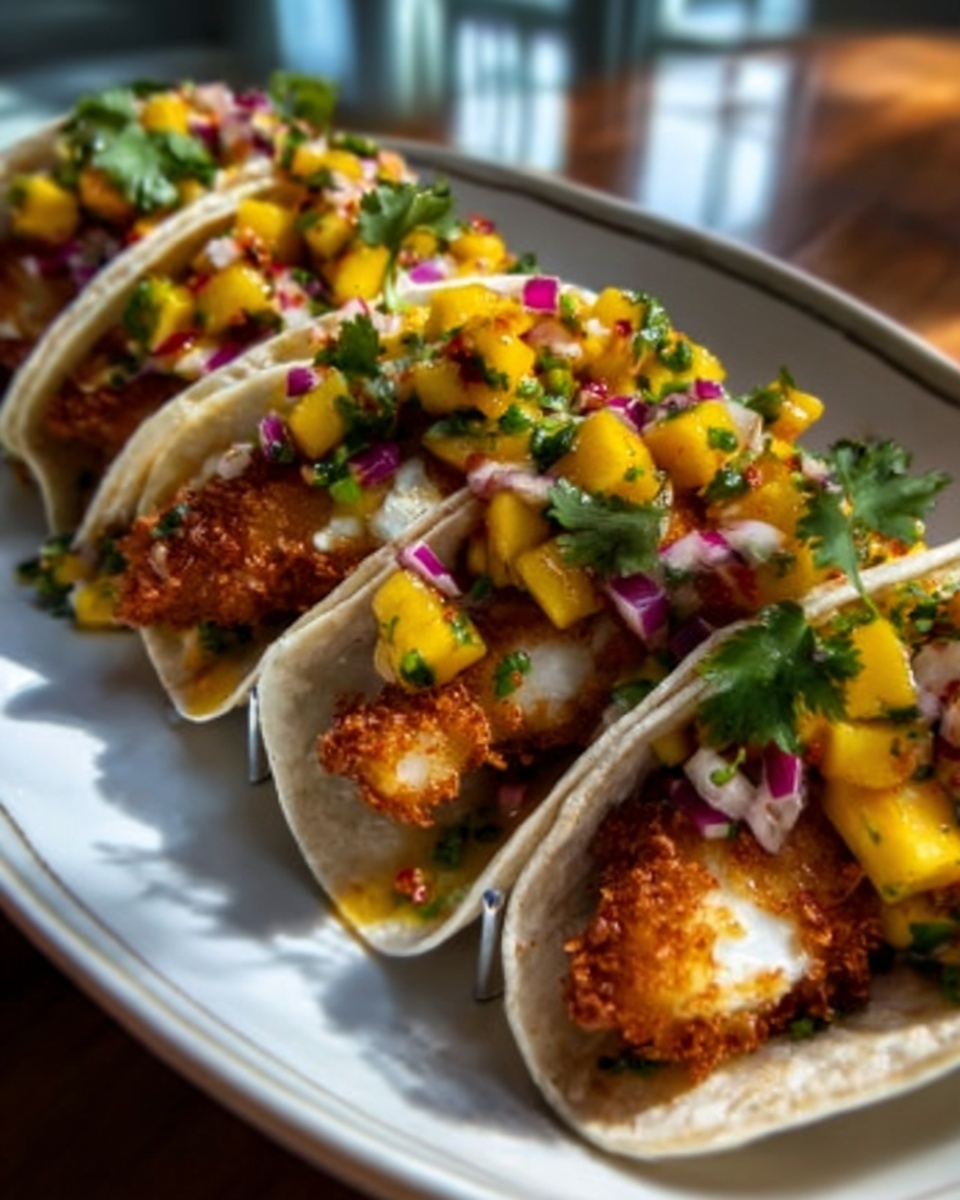 Awesome Baja Fish Tacos with Mango Salsa Recipe