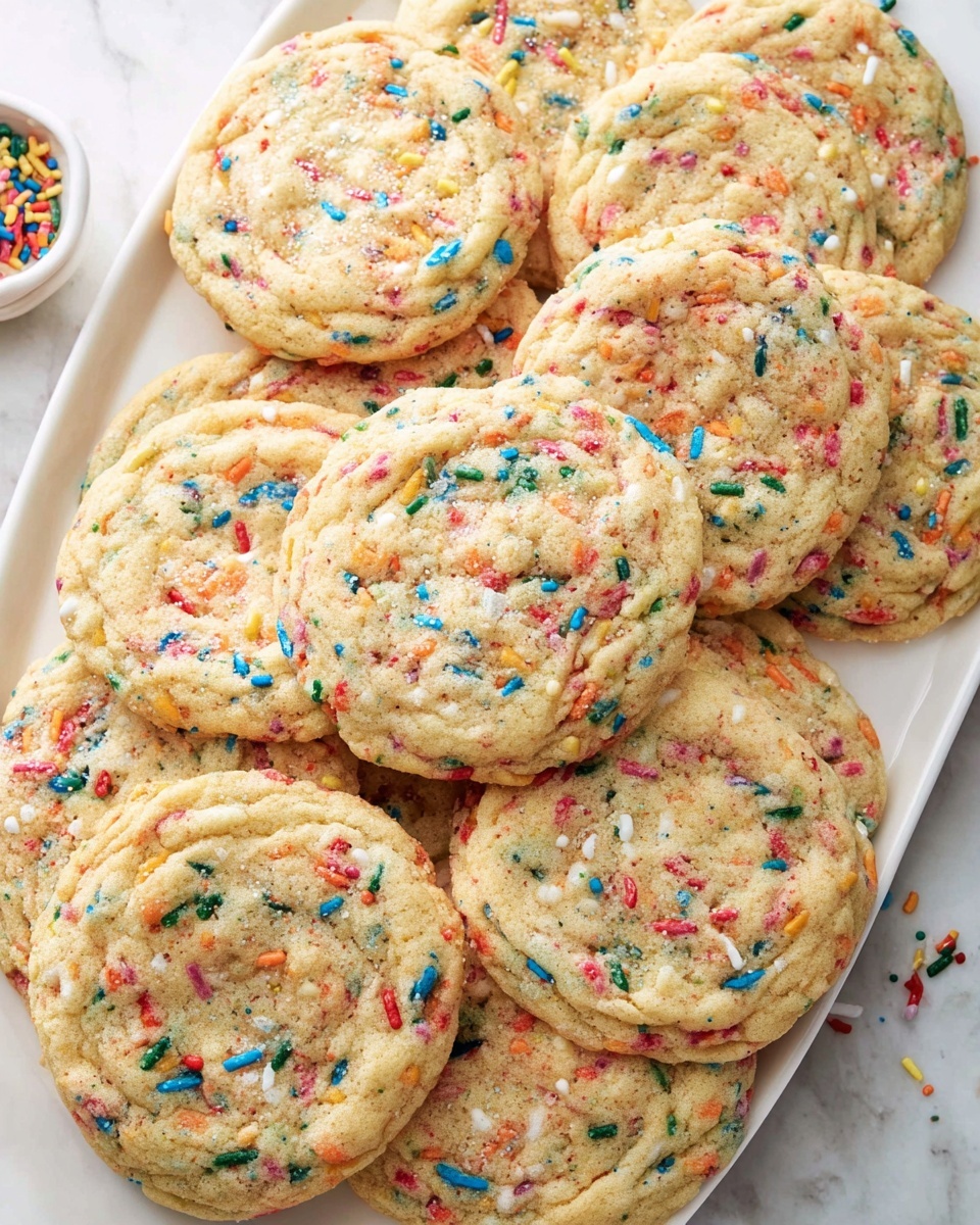 Funfetti Cookie Recipe: Soft and Chewy Sugar Cookies with Colorful Sprinkles Recipe