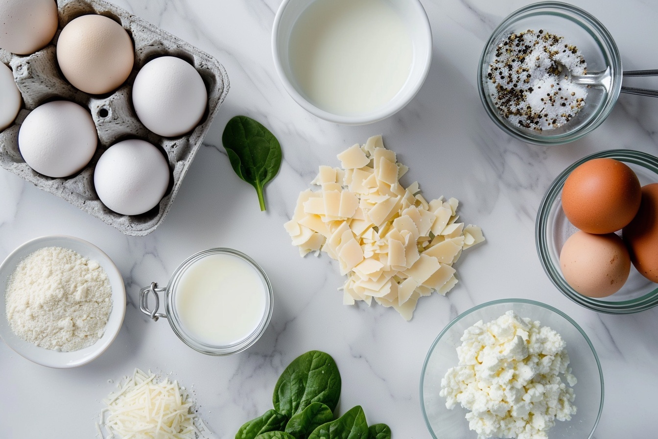 Crustless Mini Quiches Recipe 5 A single white plate with one golden-brown egg muffin muffin, sliced in half to reveal a fluffy, moist interior filled with diced red bell peppers, melted cheese, and finely chopped herbs, garnished with a small sprinkle of fresh parsley on top, close-up shot capturing the soft texture and vibrant colors of the filling against the crisp exterior, presented on a white marble surface with natural daylight highlighting the layers and inviting warmth of the serving, styled as a gourmet, ready-to-eat breakfast portion. REALISTIC STYLE IMAGE| TAGS: High-end food photography, clean composition, dramatic lighting, luxurious, elegant, mouth-watering, indulgent, gourmet | CAMERA: Nikon Z7 | FOCAL LENGTH: 50mm | SHOT TYPE: Close-up | COMPOSITION: 3/4 angle | LIGHTING: Soft directional light | PRODUCTION: Food Stylist | TIME: Daytime I LOCATION TYPE: Kitchen near windows --stylize 150 --ar 4:5