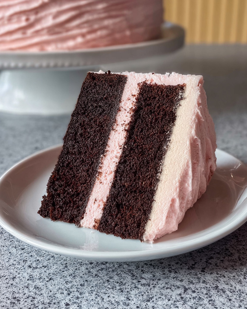 A whole, tall round cake covered smoothly with light pink frosting in a spiral and lined texture all around the sides, sitting perfectly centered on a large white marble serving platter. The cake's surface is flawlessly finished with the same spiral design, showcasing its delicate and even buttercream work. The setting features a clean white marble kitchen countertop with soft natural light illuminating the scene to highlight the cake's texture and color, styled professionally like a gourmet food magazine hero shot. REALISTIC STYLE IMAGE| TAGS: High-end food photography, clean composition, dramatic lighting, luxurious, elegant, mouth-watering, indulgent, gourmet | CAMERA: Nikon Z7 | FOCAL LENGTH: 50mm | SHOT TYPE: Close-up | COMPOSITION: 3/4 angle | LIGHTING: Soft directional light | PRODUCTION: Food Stylist | TIME: Daytime I LOCATION TYPE: Kitchen near windows --stylize 150 --ar 4:5
