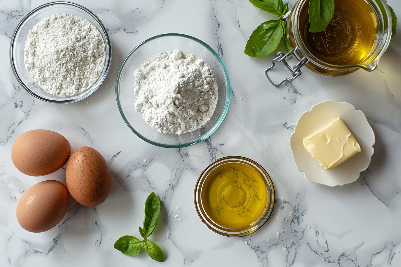 Single slice of savory focaccia loaf served on a pristine white plate, showcasing a golden crust studded with roasted cherry tomatoes and fresh basil leaves, the interior revealing a soft, fluffy bread layered with pockets of creamy goat cheese, sun-dried tomatoes, and vibrant herbs, angled close-up view highlighting the airy texture and rich fillings, placed on a white marble surface with natural daylight streaming in from a nearby window, styled elegantly with a minimalist approach as if ready to eat, capturing an intimate, mouth-watering moment. REALISTIC STYLE IMAGE| TAGS: High-end food photography, clean composition, dramatic lighting, luxurious, elegant, mouth-watering, indulgent, gourmet | CAMERA: Nikon Z7 | FOCAL LENGTH: 50mm | SHOT TYPE: Close-up | COMPOSITION: 3/4 angle | LIGHTING: Soft directional light | PRODUCTION: Food Stylist | TIME: Daytime I LOCATION TYPE: Kitchen near windows --stylize 150  --ar 4:5