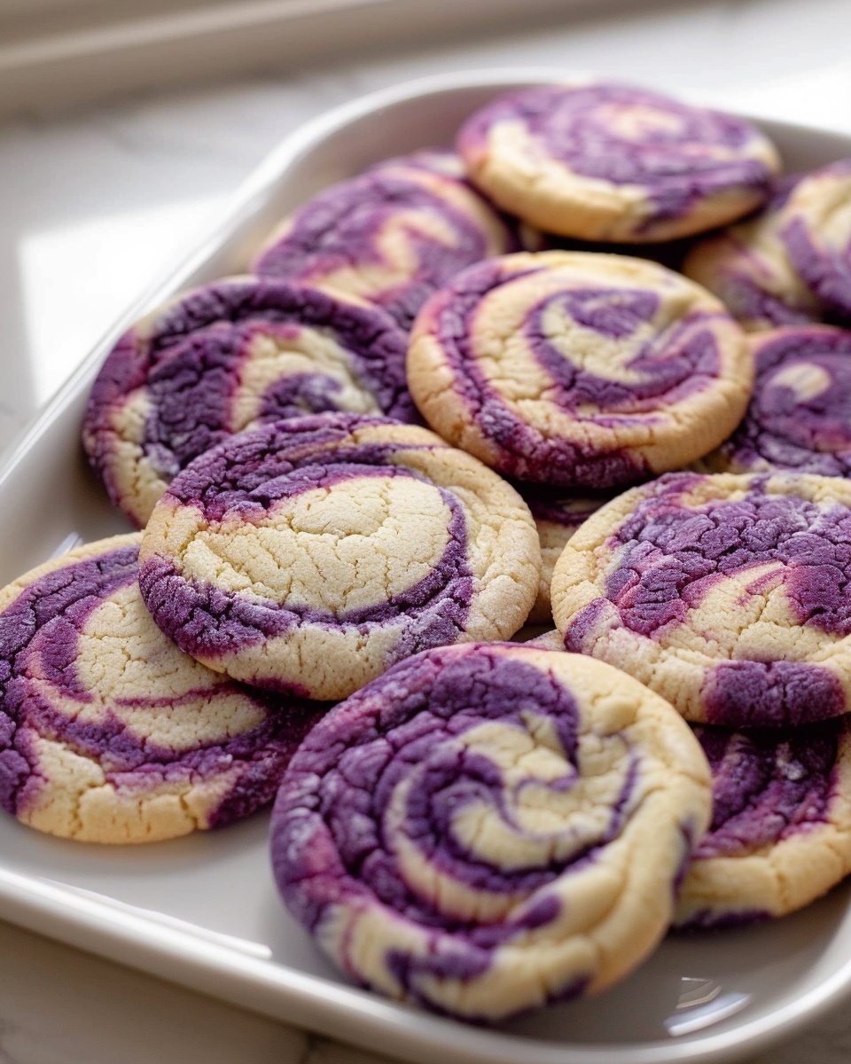 30-Minute Ube Marble Cookies Recipe