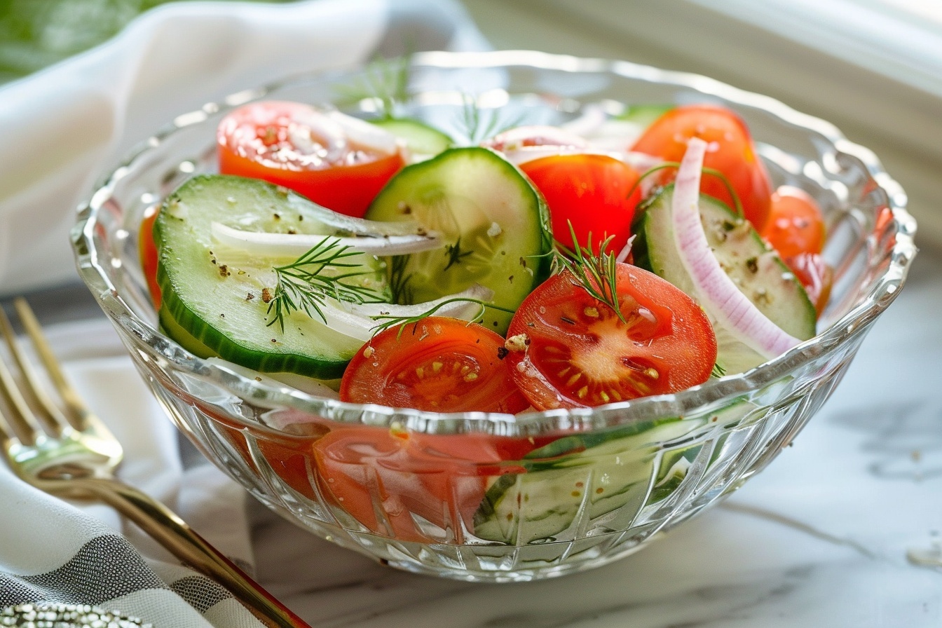 A large pristine white bowl filled with a generous serving of vibrant Japanese-style grilled glazed salmon cubes, perfectly caramelized and glazed with a shiny teriyaki sauce, arranged atop a bed of steaming white rice. The dish is adorned beautifully with fresh green scallions sprinkled over the top and delicate black sesame seeds adding contrast. On the side of the bowl, thinly sliced crisp cucumber rounds and a mound of bright orange shredded carrot provide a refreshing, colorful balance. The entire bowl is presented on a white marble kitchen countertop, captured from a 3/4 angle that highlights the glossy texture and rich colors under soft natural light, styled to perfection for a high-end food magazine feature. REALISTIC STYLE IMAGE| TAGS: High-end food photography, clean composition, dramatic lighting, luxurious, elegant, mouth-watering, indulgent, gourmet | CAMERA: Nikon Z7 | FOCAL LENGTH: 50mm | SHOT TYPE: Close-up | COMPOSITION: 3/4 angle | LIGHTING: Soft directional light | PRODUCTION: Food Stylist | TIME: Daytime I LOCATION TYPE: Kitchen near windows --stylize 150 --ar 4:5