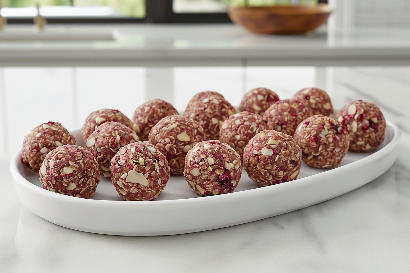 Strawberry Cheesecake Protein Balls Recipe