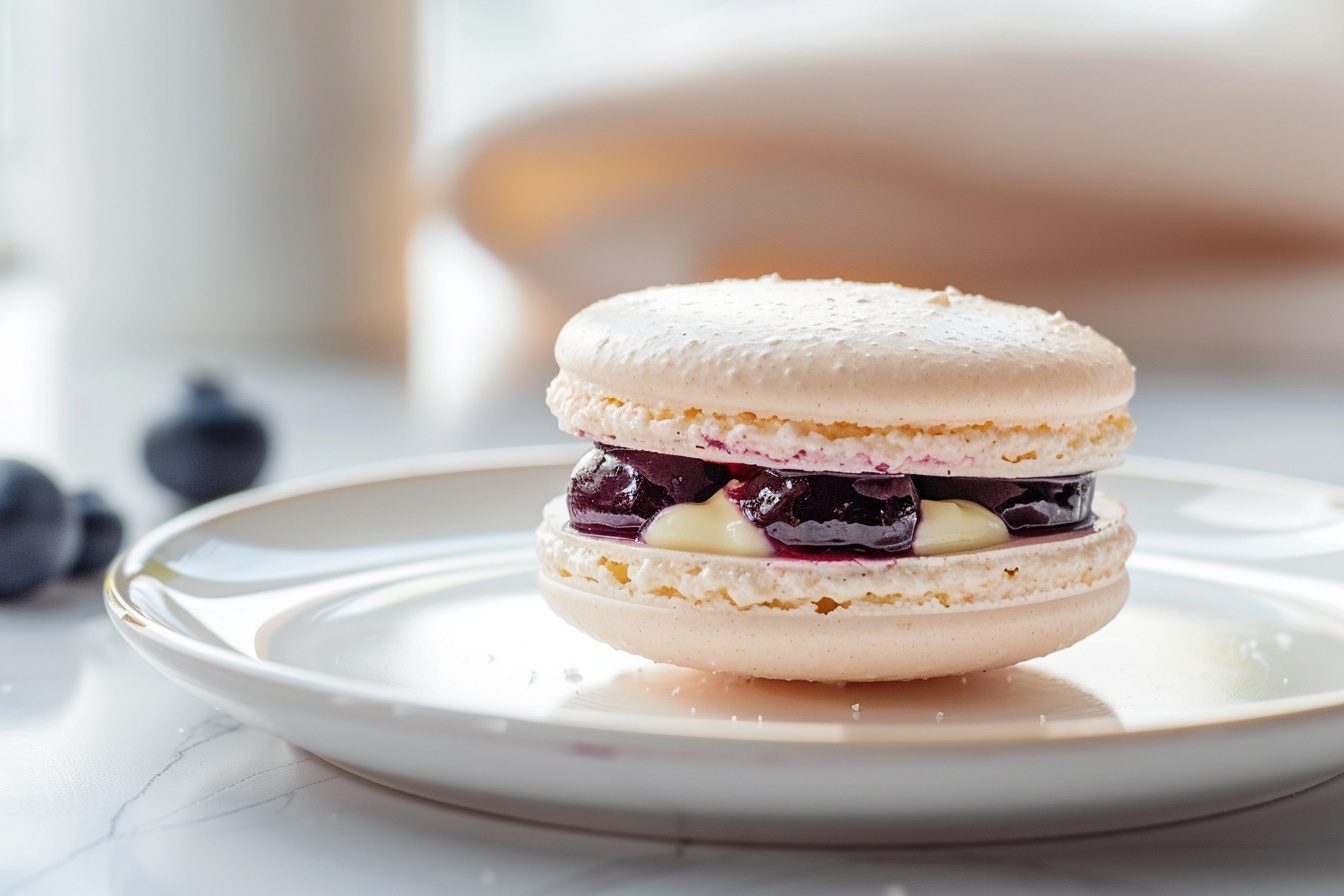 Blueberry Lemonade Macarons Recipe 6 Blueberry Lemonade Macarons Recipe - Recipe Image