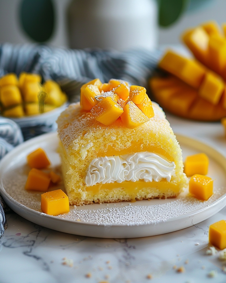Fluffy Vanilla Roll Cake Recipe
