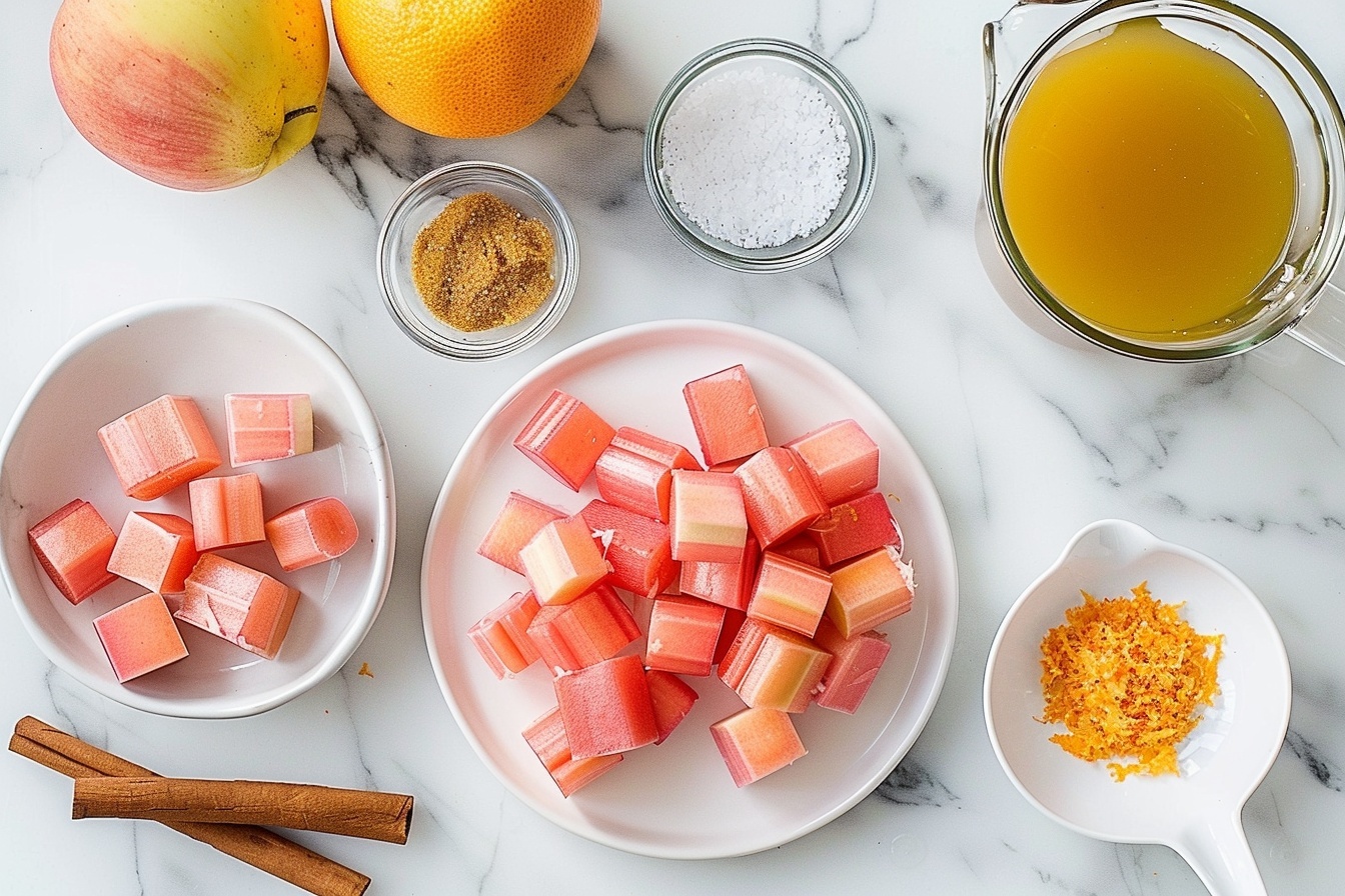 Traditional Rhubarb Jam with Orange Juice Recipe