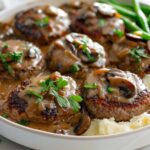 Easy Hamburger Steak with Creamy Mushroom Gravy Recipe