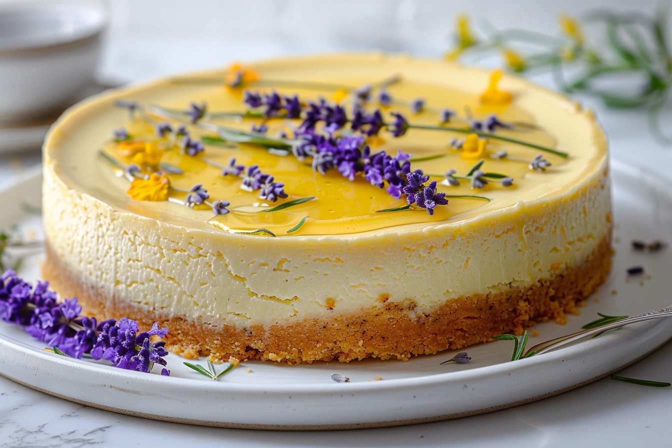 Honey Lavender Cheesecake Recipe 6 Honey Lavender Cheesecake Recipe - Recipe Image