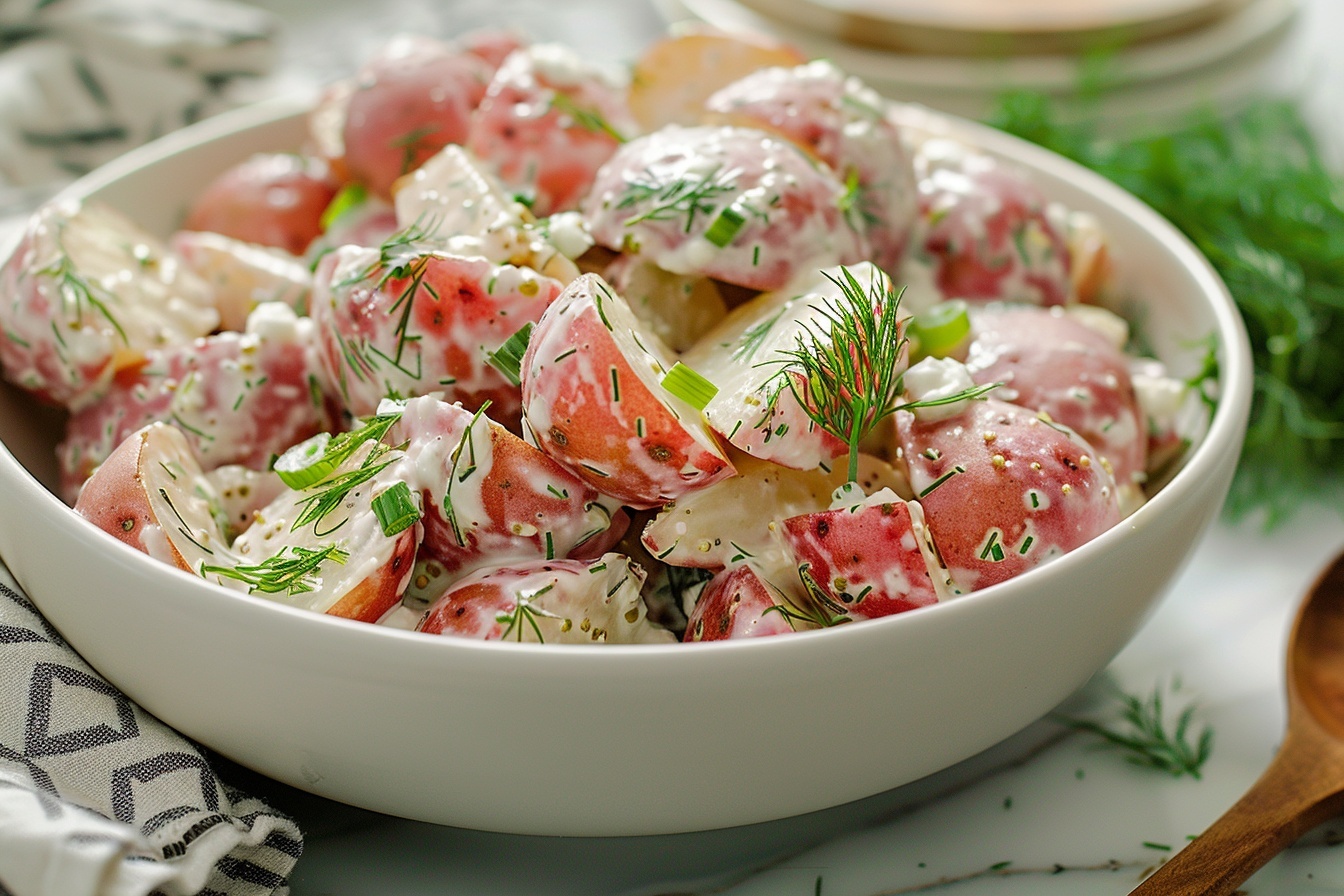 Creamy Red Potato Salad with Dill Recipe