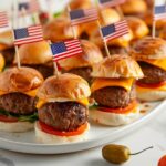 Mini Cheeseburger Skewers with “Flag” Picks Recipe