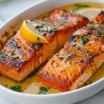 Creamy Lemon Garlic Salmon Recipe