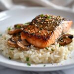 Japanese-Style Risotto with Seared Salmon Recipe
