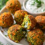 Baked Greek Lentil Meatballs with Tzatziki Recipe