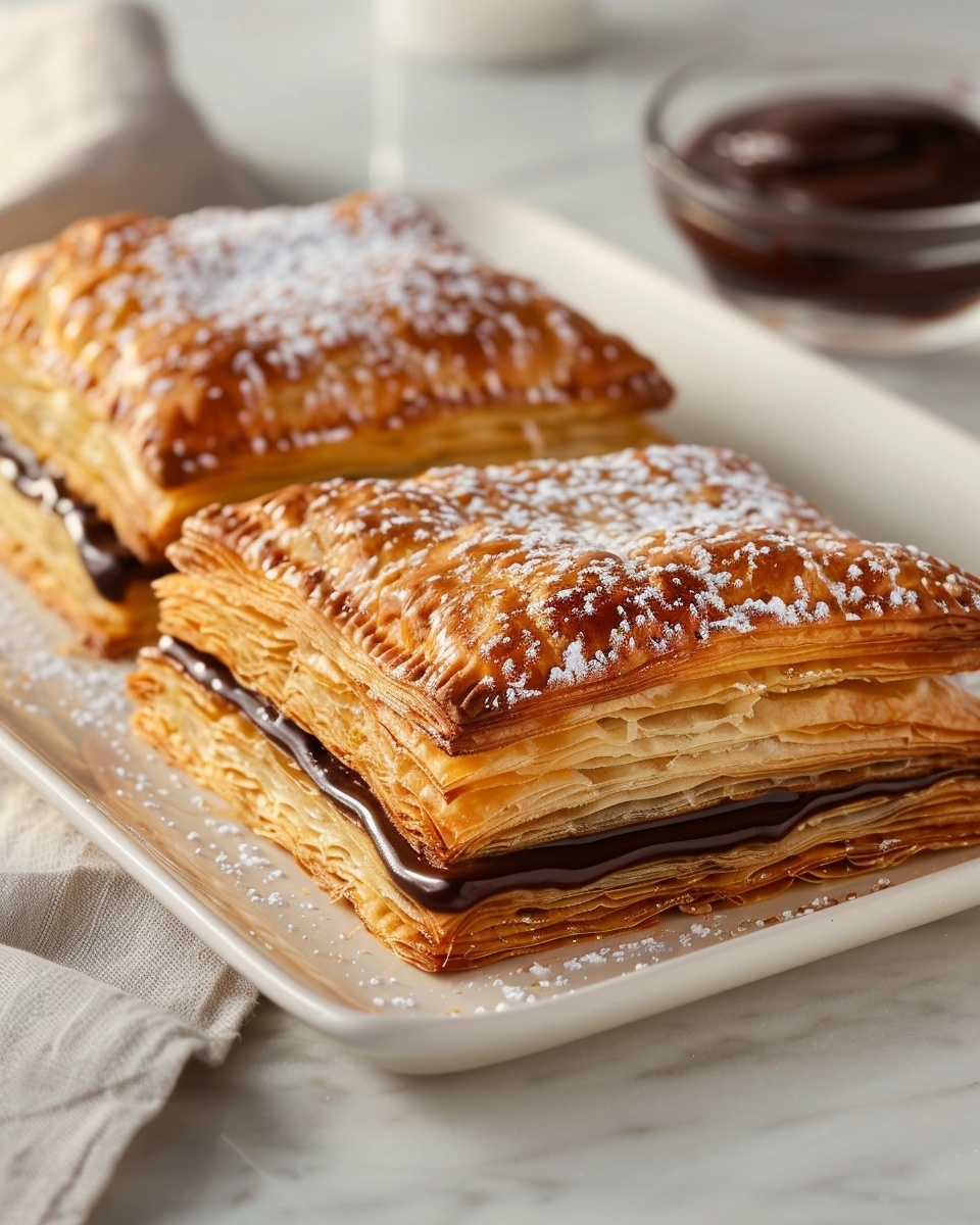 Chocolate Puff Pastry Twists Recipe