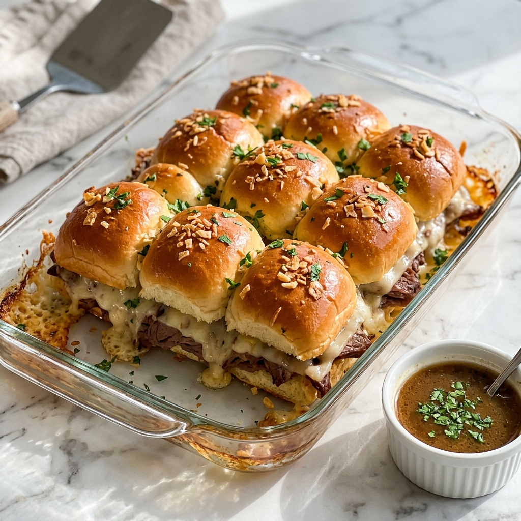 Easy French Dip Sliders Recipe