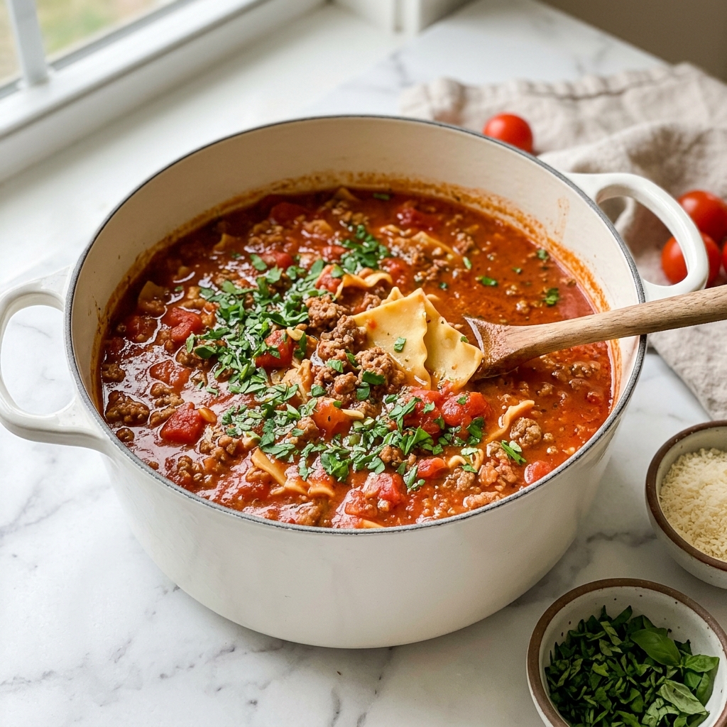 Easy Lasagna Soup Recipe